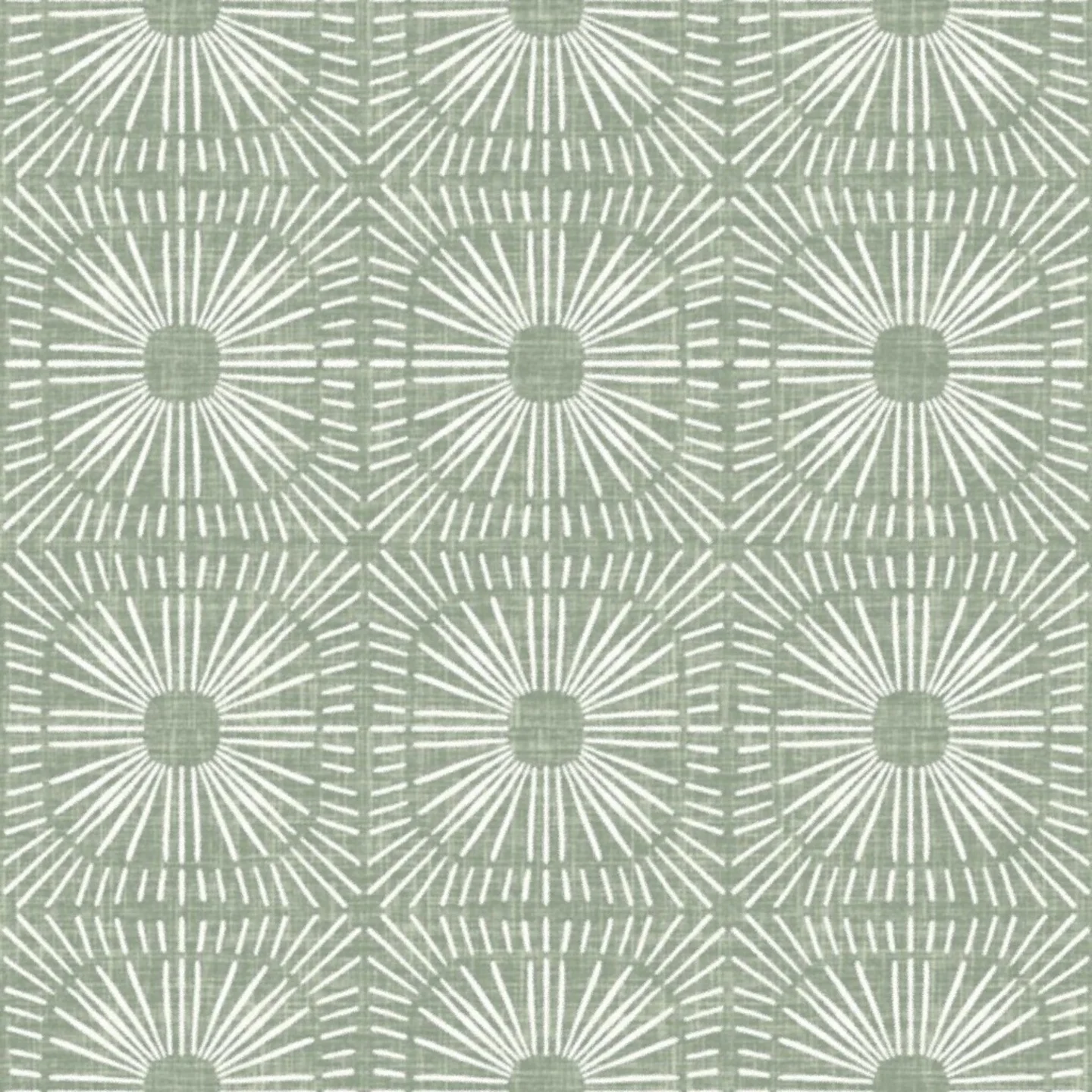 Sage green abstract geometric printed fabric