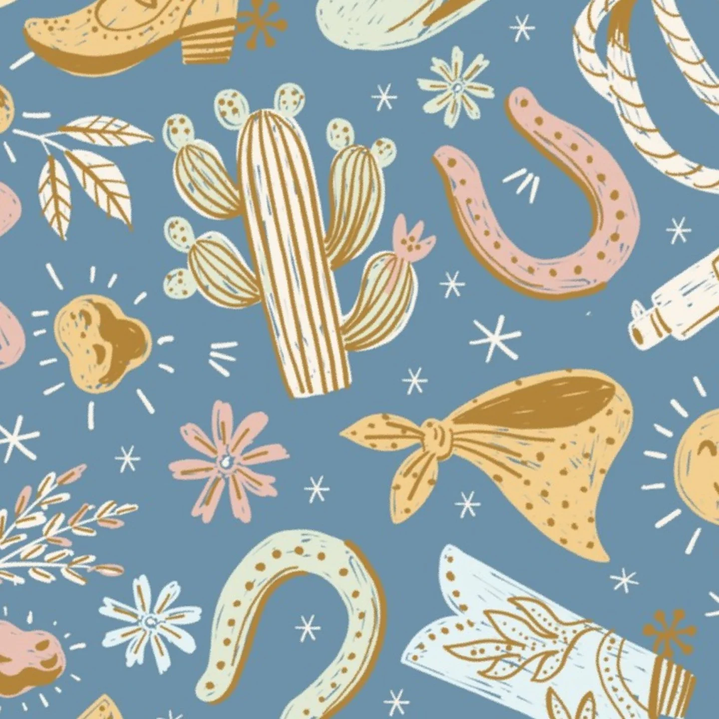 Western printed fabric.